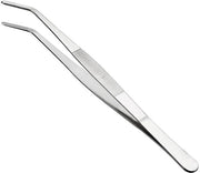 Pincetta da cucina multifunzionale 25,5 cm - Punta curva - Acciaio inossidabile - Precisione - Presa sicura