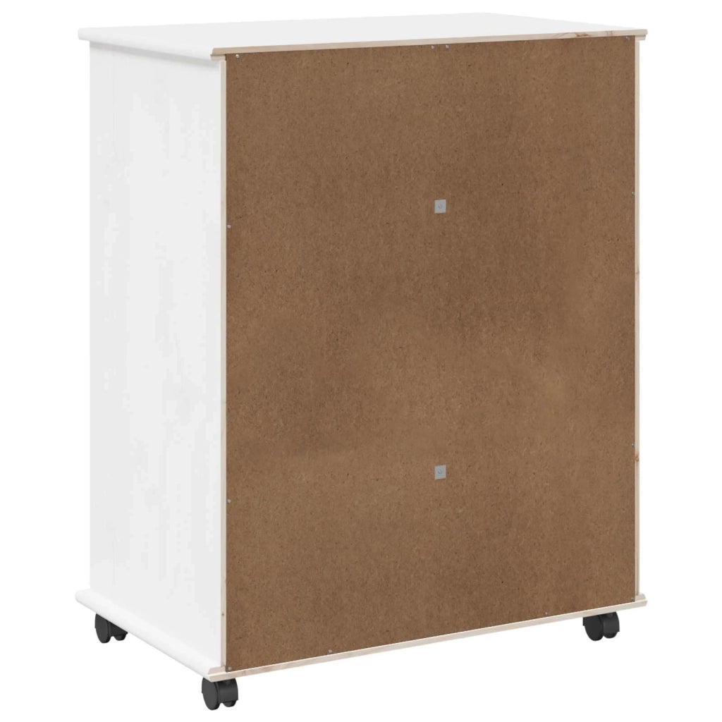 Mobile con Ruote con ruota Bianco 63,5 x 39 x 79 cm 42028361