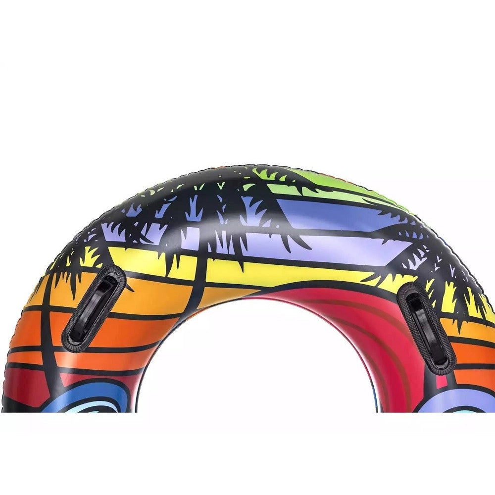Trade Shop - Salvagente Gonfiabile Con Maniglie Palme Tropicali 91cm 2 Colori Assortiti 36350 -