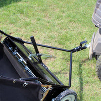 Spazzatrice trainata da prato per trattorini 96cm di larghezza Ruote in gomma da 254x40mm