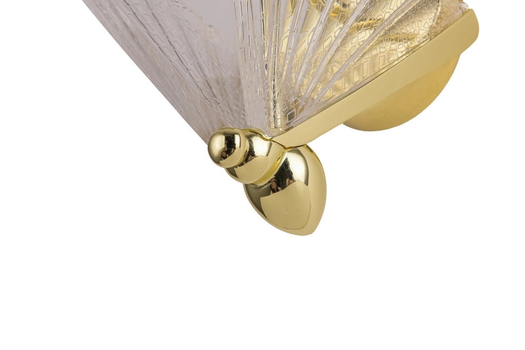 Applique Mariposa Light Prestige 2 LED ottone vetro