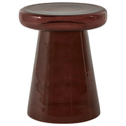 Tavolino da salotto in vetro marrone scuro ø 39 cm tavolino decorativo vetro trasparente colorato design in stile retrò