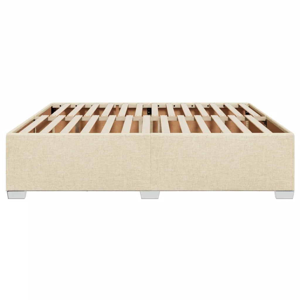 vidaXL Giroletto senza Materasso Crema 180x200 cm in Tessuto