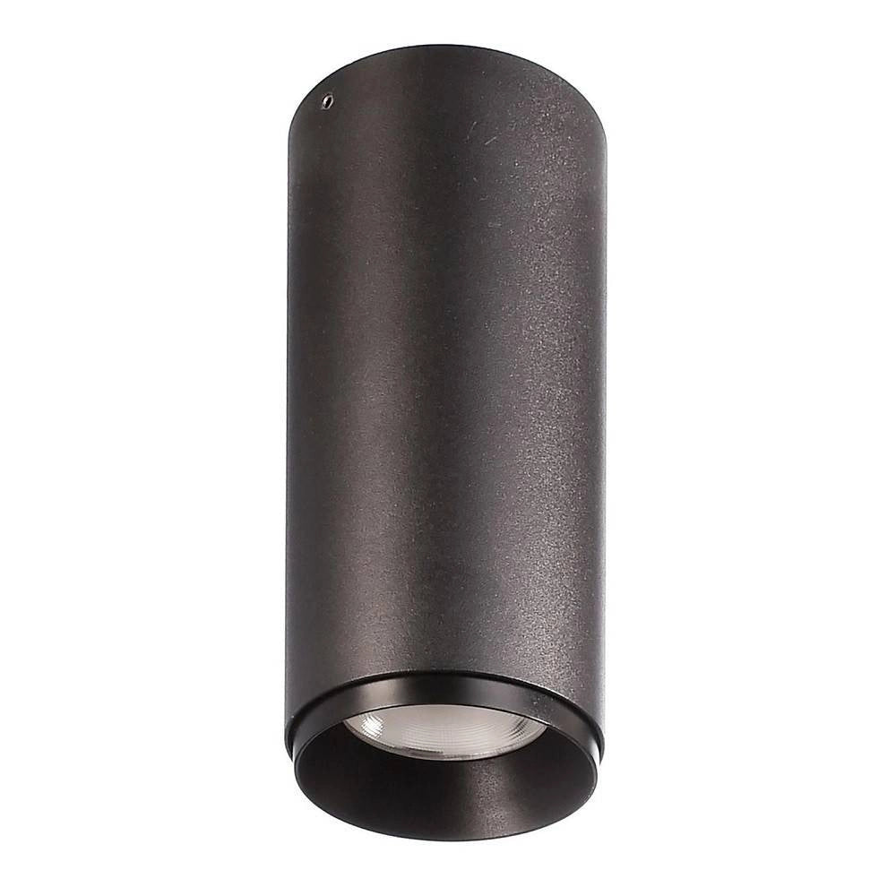 Trade Shop - Faretto Spot Soffitto Plafoniera Cilindro Led Cct 10w 2 In 1 3000k 4000k Moderna - Nero