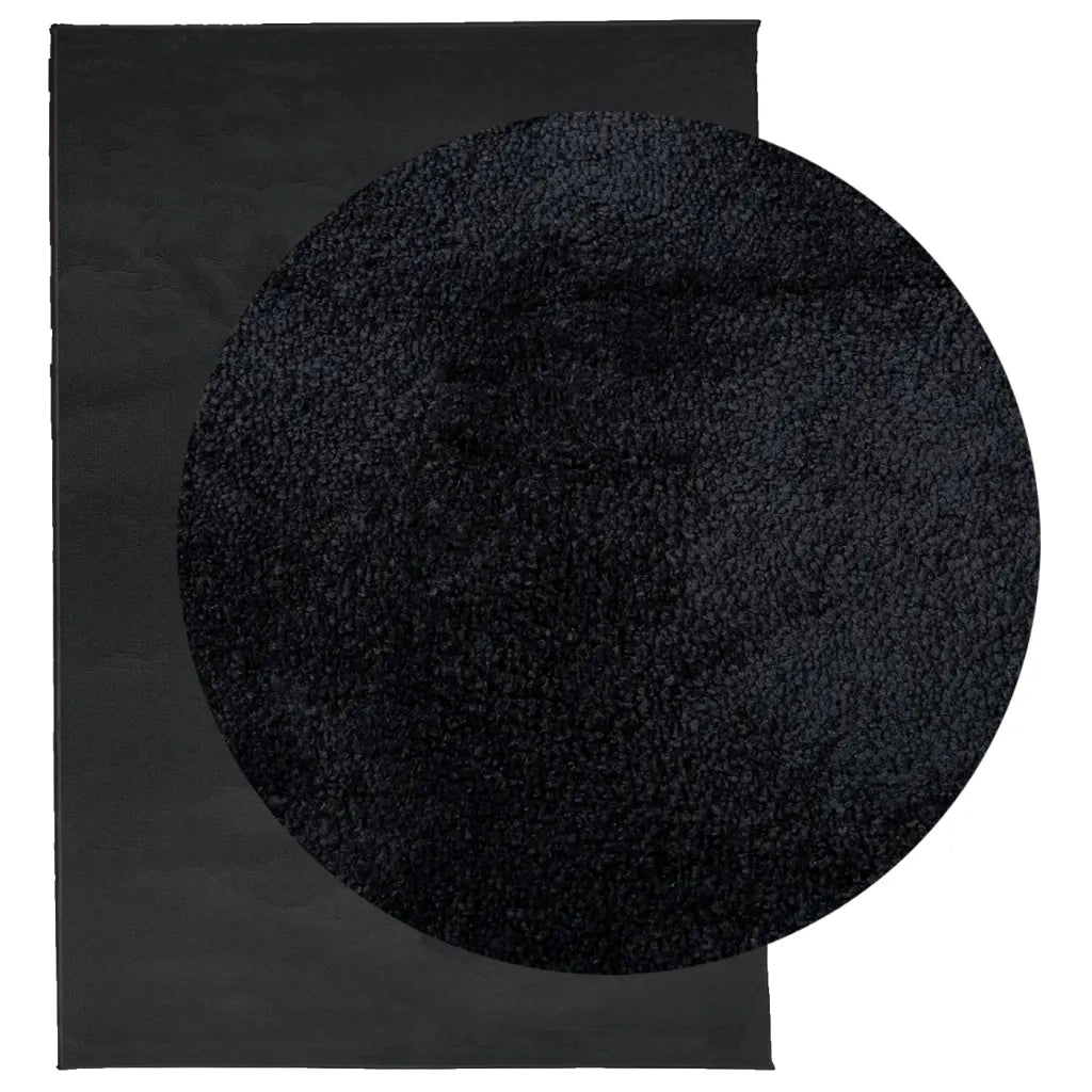 Tappeto OVIEDO a Pelo Corto Nero 140x200 cm