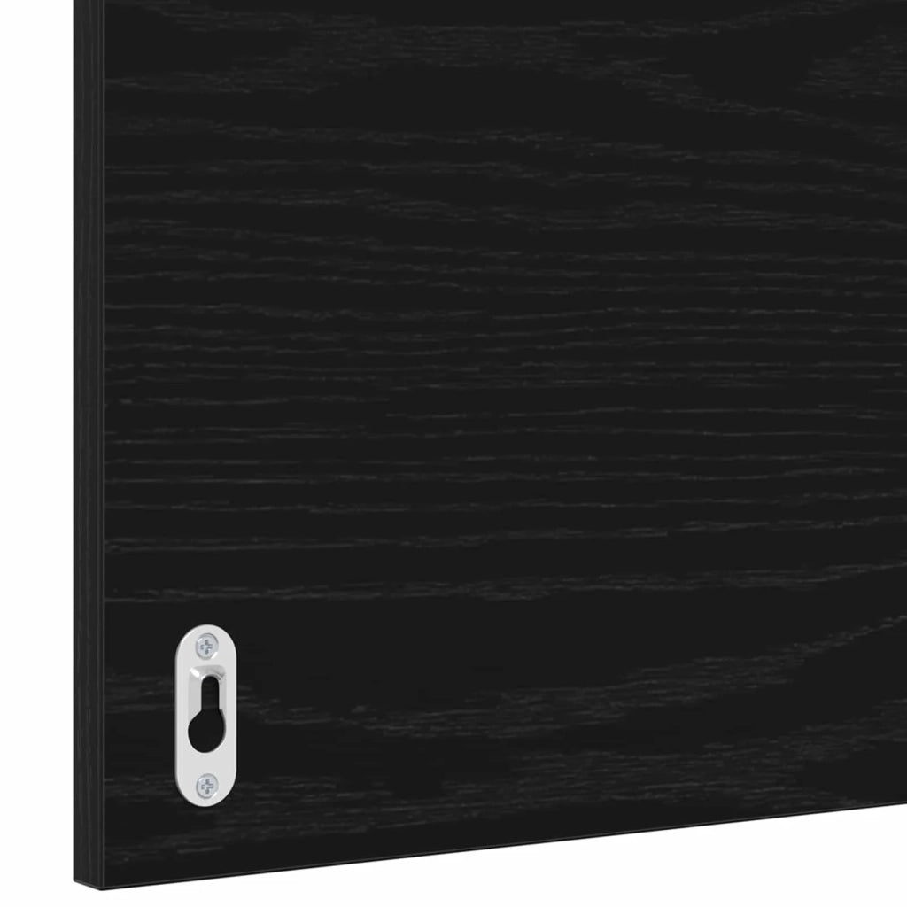 Set di mobili per il bagno 2 pcs Rovere Nero e Bianco