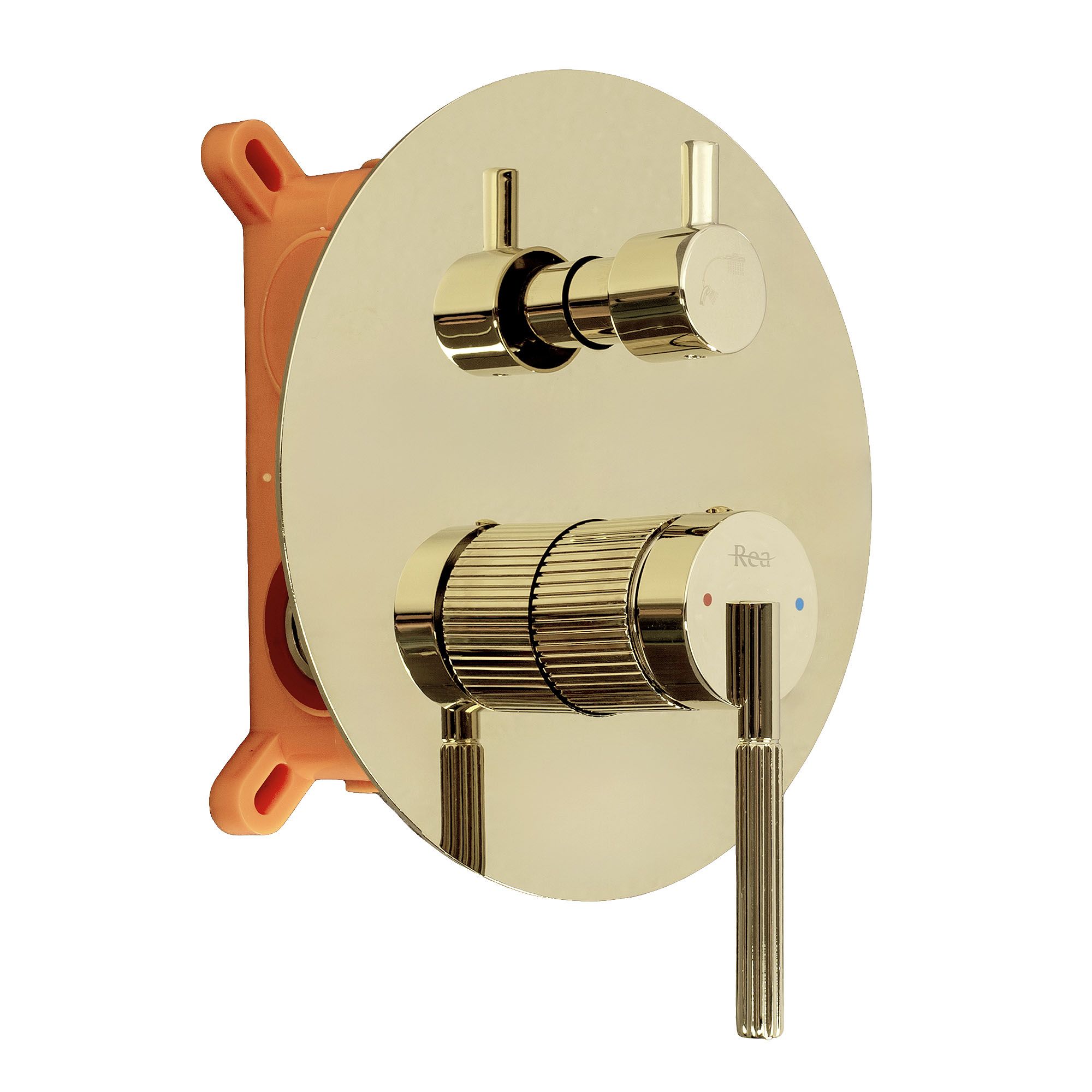 Set Doccia Da Incasso Rea Argon Gold + Box