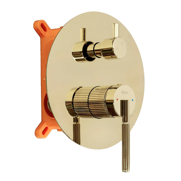 Set Doccia Da Incasso Rea Argon Gold + Box