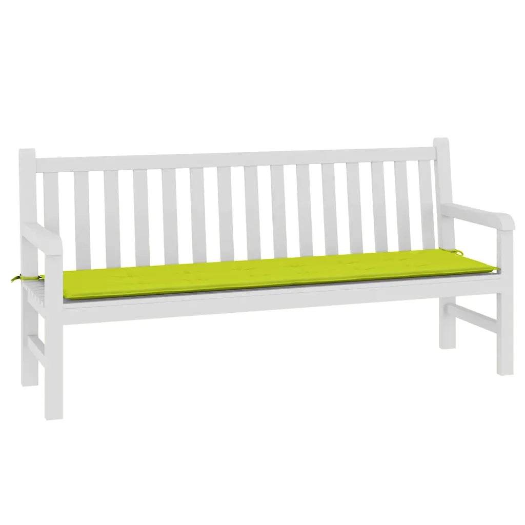 Cuscino per Panca Verde Brillante 180x50x3 cm in Tessuto Oxford 314094