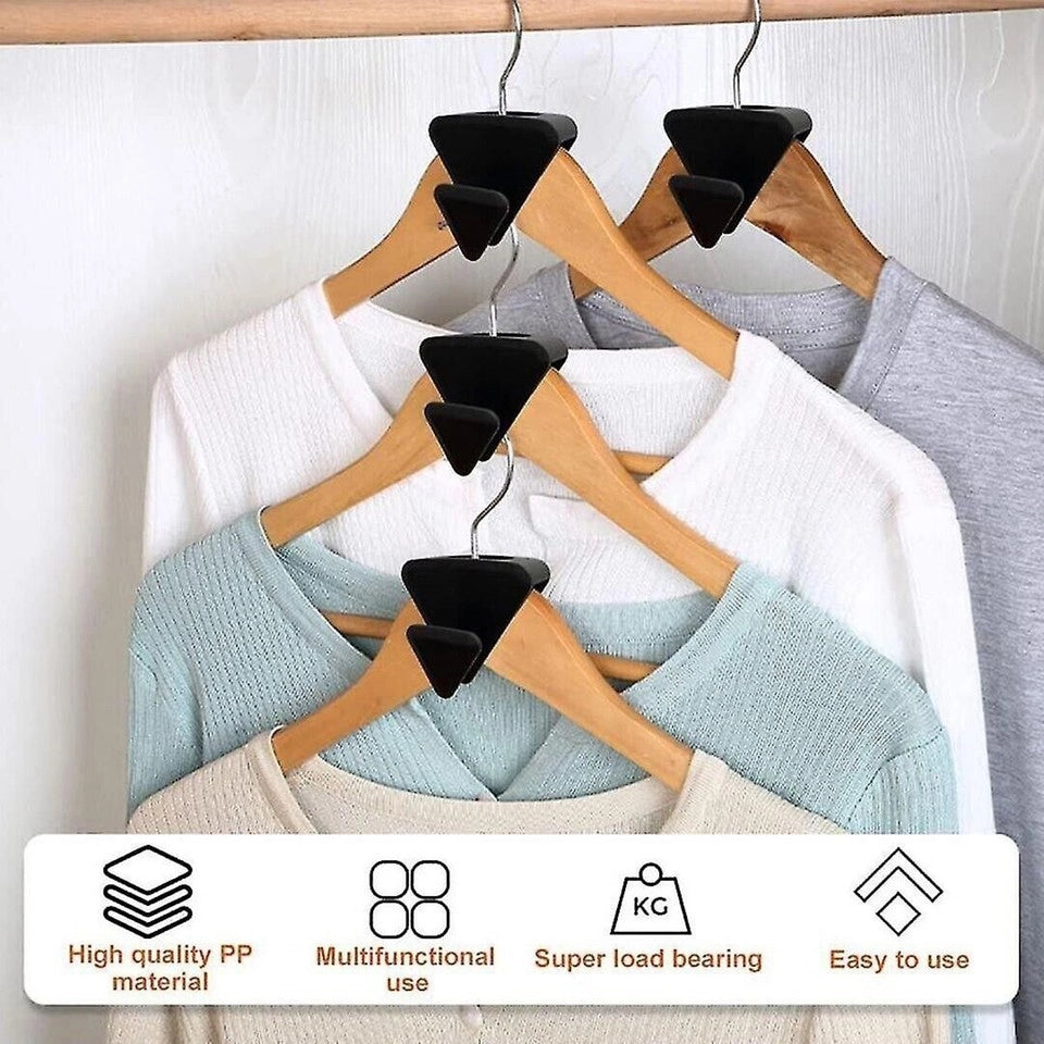 CONNETTORE GANCI APPENDIABITI PLASTICA RISPARMIO SPAZIO KIT 10 PEZZI SALVASPAZIO