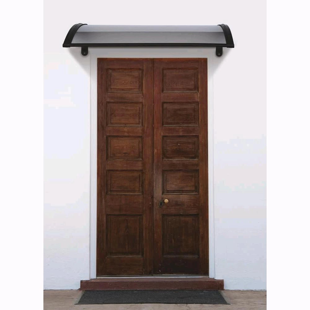Pensilina in Policarbonato Compatto Satinato Trasparente Modulabile 100x80 cm