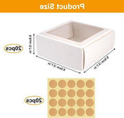 Scatola in Vetro con Finestra per Biscotti e Dolci - 20 Pezzi 95 x 95 x 35 cm