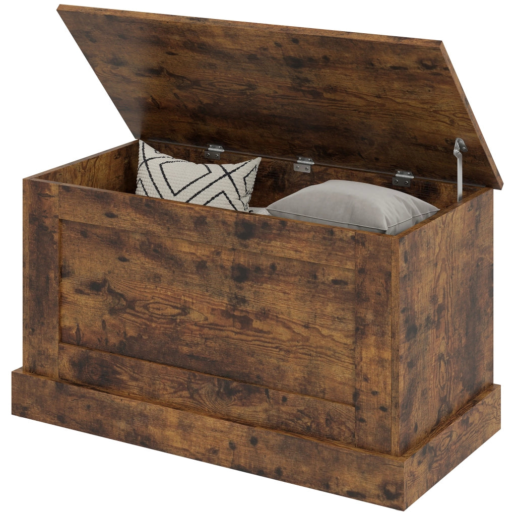 Cassa di legno per giocattoli ¨C zephmum ¨C marrone 80x40x45