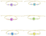Bracciali amici 6 pezzi - Fatti a mano - Adattabili - Fiori colorati - Sostenibili - Adatti a ragazze e ragazzi - Bracciali