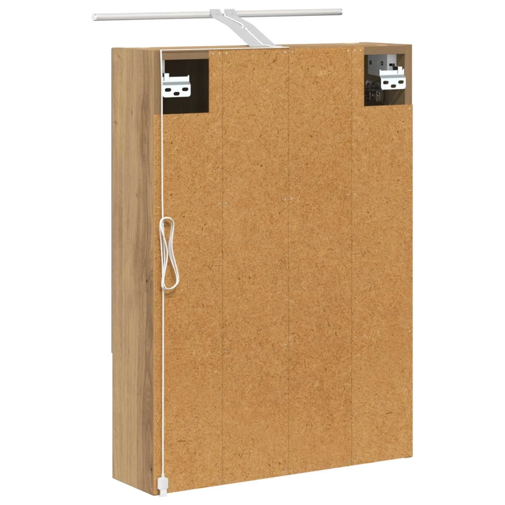 Mobiletto per specchio da bagno con porta Rovere Artigianale
