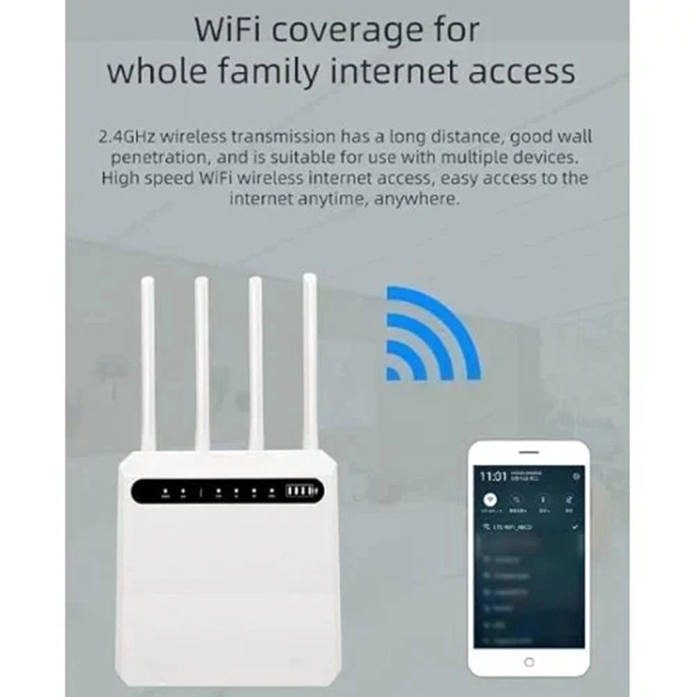 Trade Shop - Router Mobile Wi-fi Wireless 4g/5g 1200mbps Con 4 Porte Ethernet Batteria 4400mah Q-a10 -
