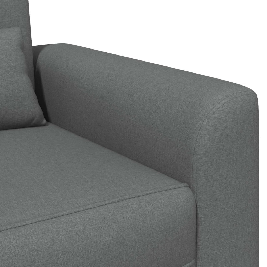 Poltrona-Divano Sedia-Poltroncina Grigio Scuro Tessuto 779515
