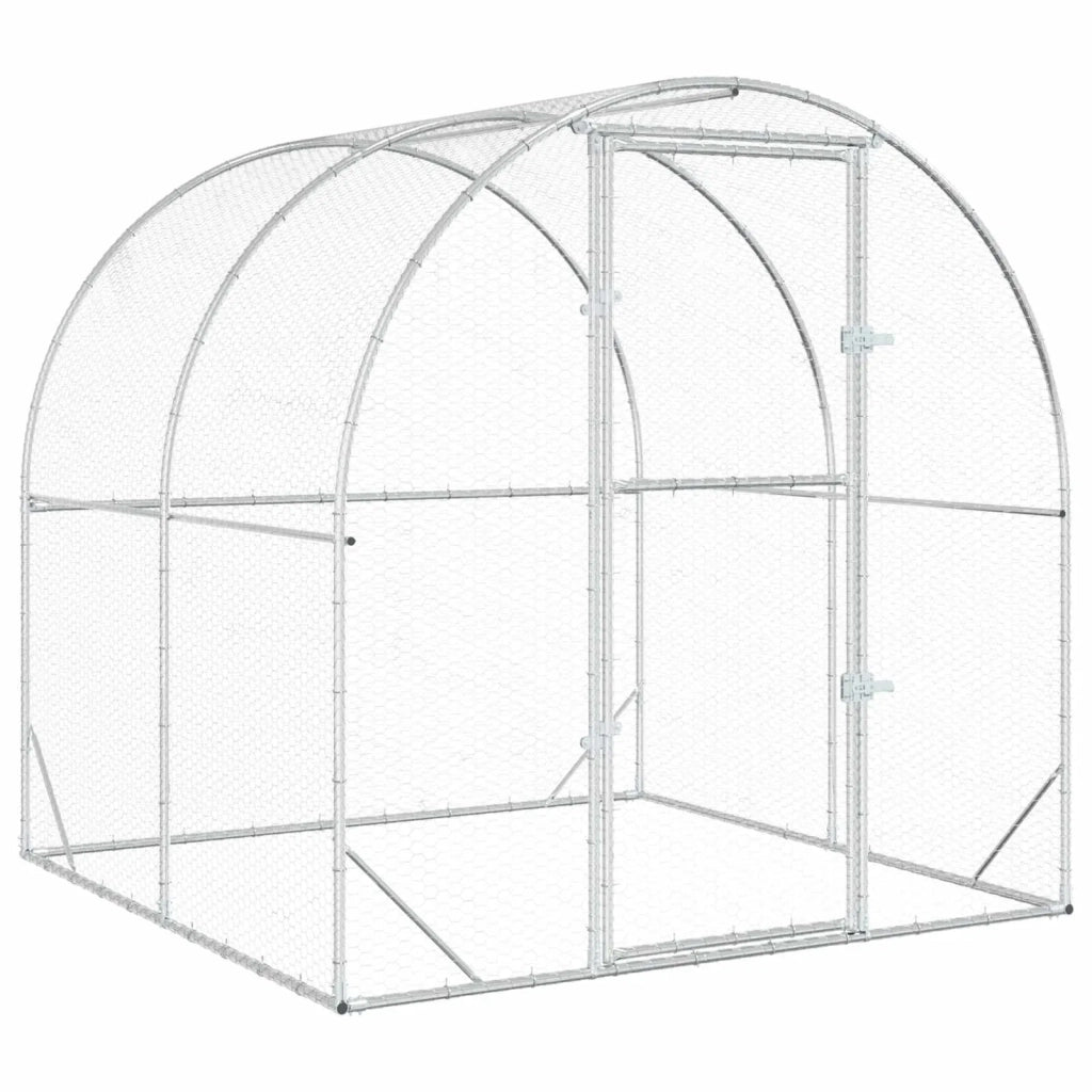 Pollaio Argento 200 x 200 x 200 cm Acciaio zincato 42042527