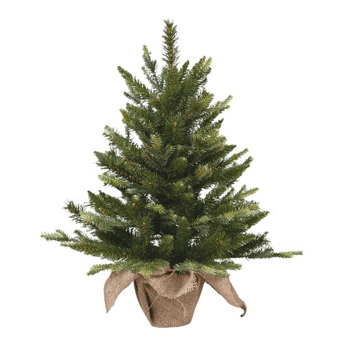 Albero di natale d. 80 x h. 90 cm con base iuta verde 008401