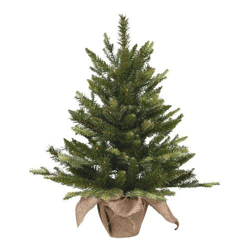 Albero di natale d. 80 x h. 90 cm con base iuta verde 008401