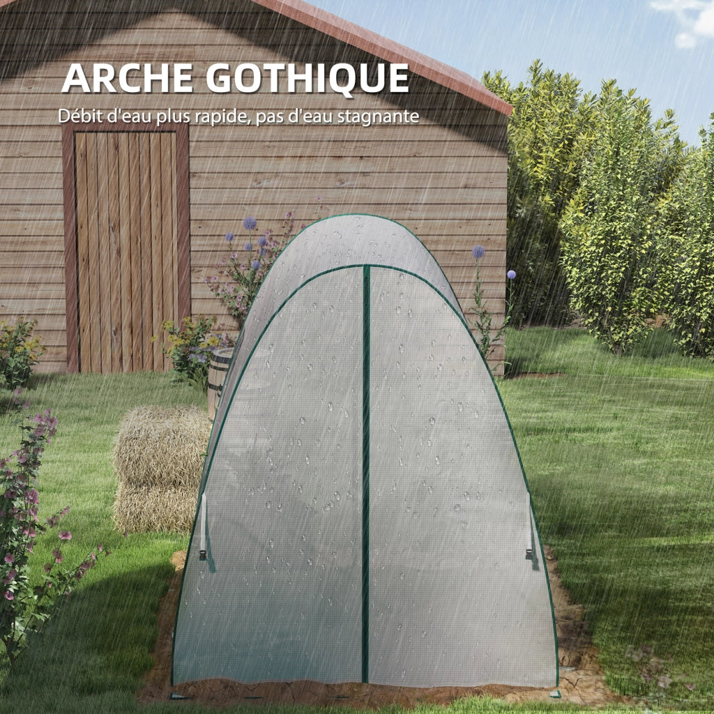 Serra da giardino tunnel ¨C zephmum ¨C 180x180x200 cm bianco