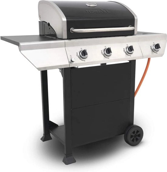 Grill a Gas con Branderia Laterale e Termometro per la Griglia - Ideale per Feste all'Aperto