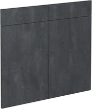 Frontale cucina R-Line, Calcestruzzo nero, 79.2 x 70.8 cm frontale del mobile per mobile base con cassetti
