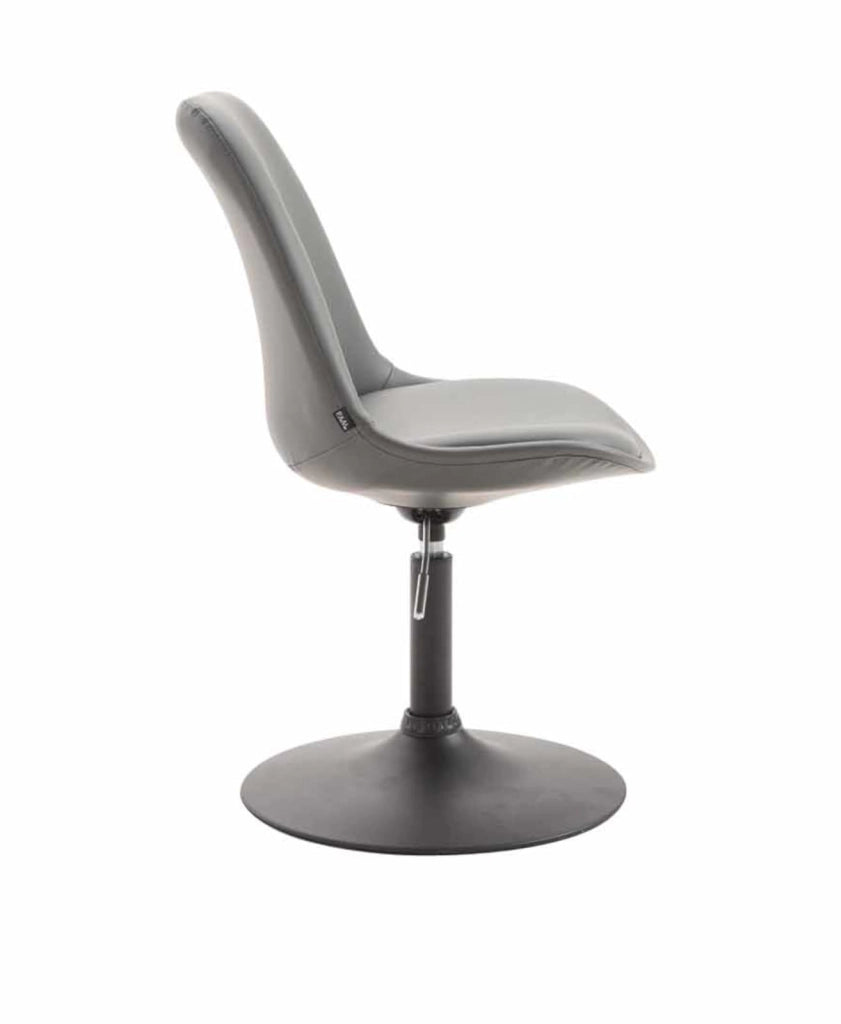 Set di 4 sedie da pranzo Maverick in ecopelle grigio,nero