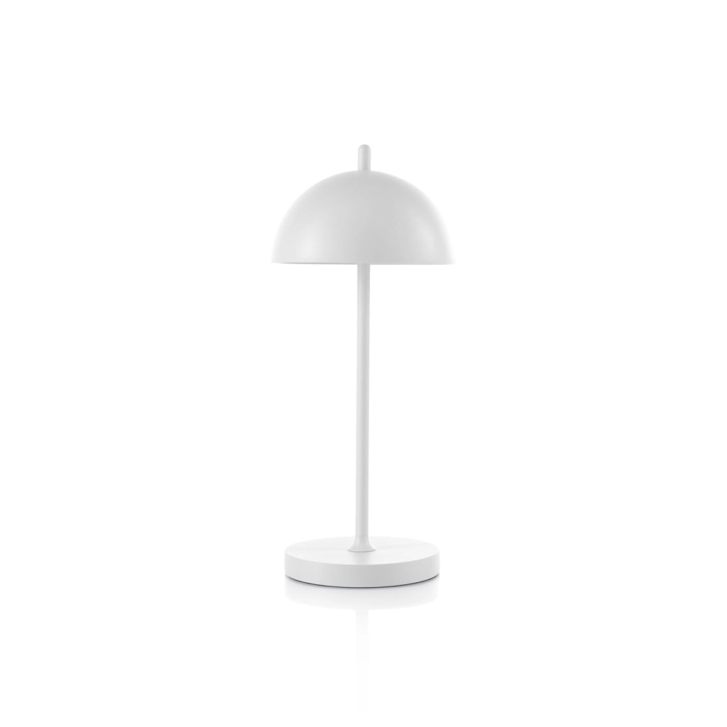Lampada da tavolo ricaricabile DRAVEN bianco