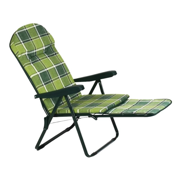 Sedia Sdraio con Carrello Estraibile Malaga Cuscino 2,5 cm Vari Colori