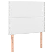 Testiera | Testata Bianca 100x5x118/128 cm in Similpelle