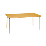 Tavolo da giardino in metallo 6-8 posti, 160cm, ocra