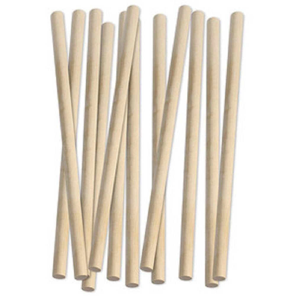 Trade Shop - Bastoncini In Legno Naturale 12.5x300 Mm Lavoretti Attività Creative Stecchette -