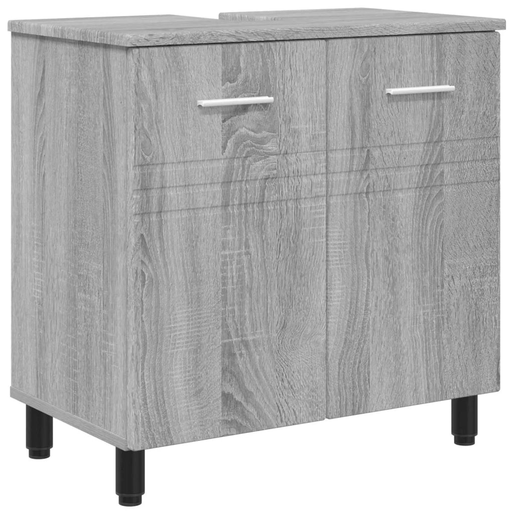 Mobiletto da bagno Sonoma grigio 60 x 35 x 60 cm 889411