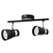 Kanlux ENALI 28763 plafoniera 2 spot GU10 nero/cromo
