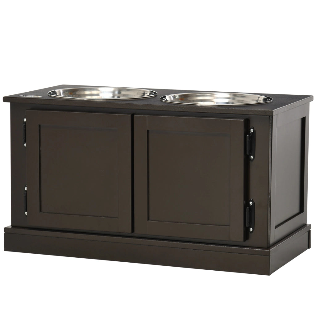 Casetta per Animali Domestici con Ripiano ¨C zephmum ¨C 60x30x34 cm Marrone Argento