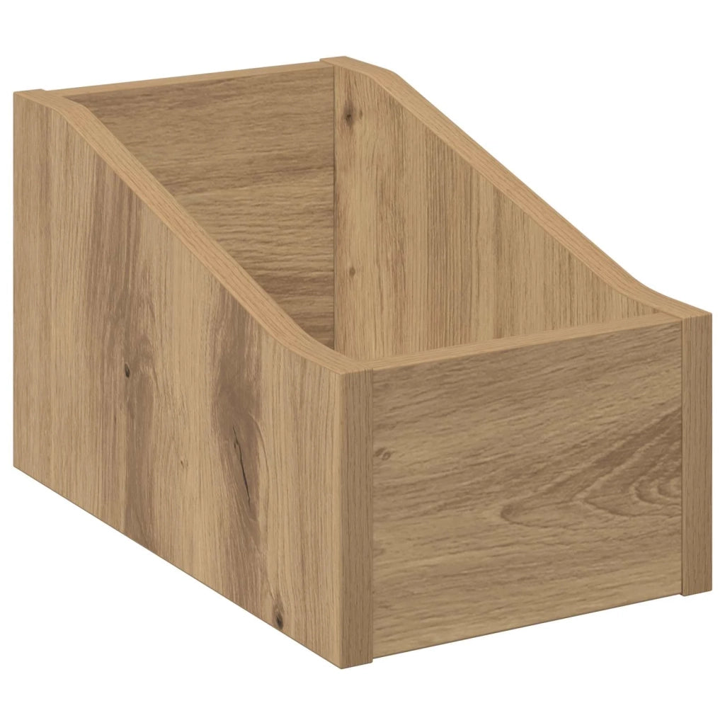 Scatola per dischi LP 2 pz Rovere Artigianale 18 x 32 x 18 cm 8012809
