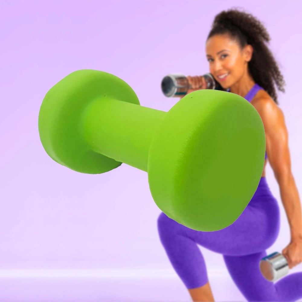 Trade Shop - Manubrio Singolo 5 Kg In Vinile Allenamento Esercizi Casa Palestra Workout Fit -