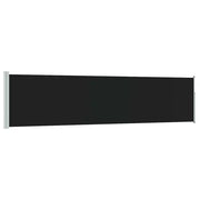 Tenda da Sole | Tenda laterale Retrattile per Patio 120x500 cm Nero