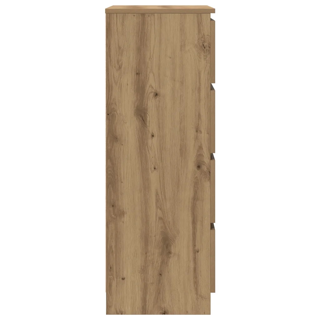 vidaXL Credenza Rovere Artigianale 60x35x98,5 cm in Legno Multistrato