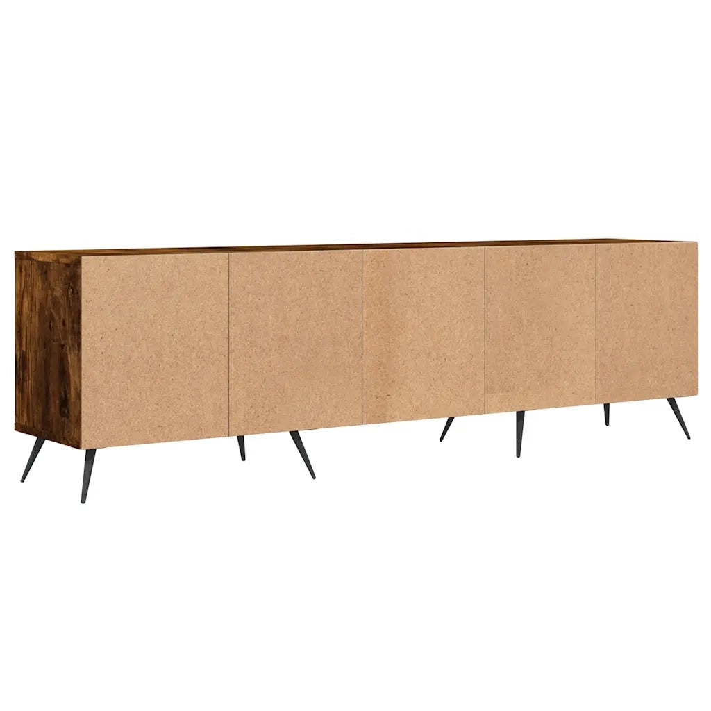 Mobile Porta TV Rovere Fumo 150x30x44,5 cm in Legno Multistrato