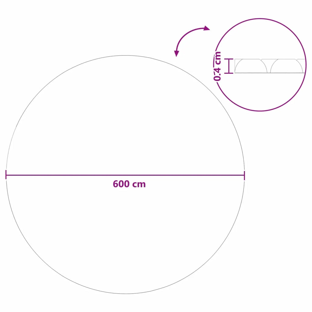 Copertura Solare per Piscina Extra Pesante ? 600 cm 400 ¦Ìm CFW8070324