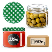 KADAX Sonka vasetti 330ml 50pz 82mm + coperchio "Green Lattice"