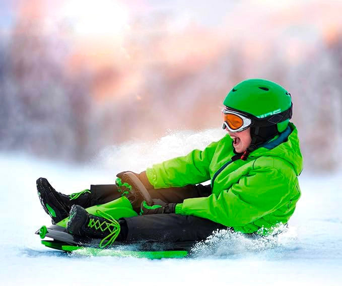 Bob Slittino da Neve 98x56x30 cm 2 Posti Stratos Rosso