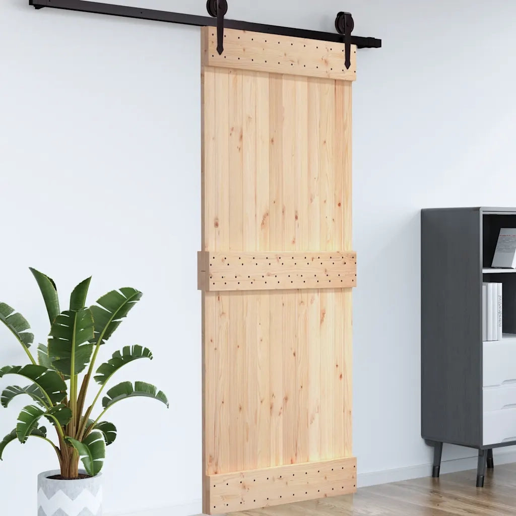 Porta NARVIK 100x210 cm in Legno Massello di Pino 154435