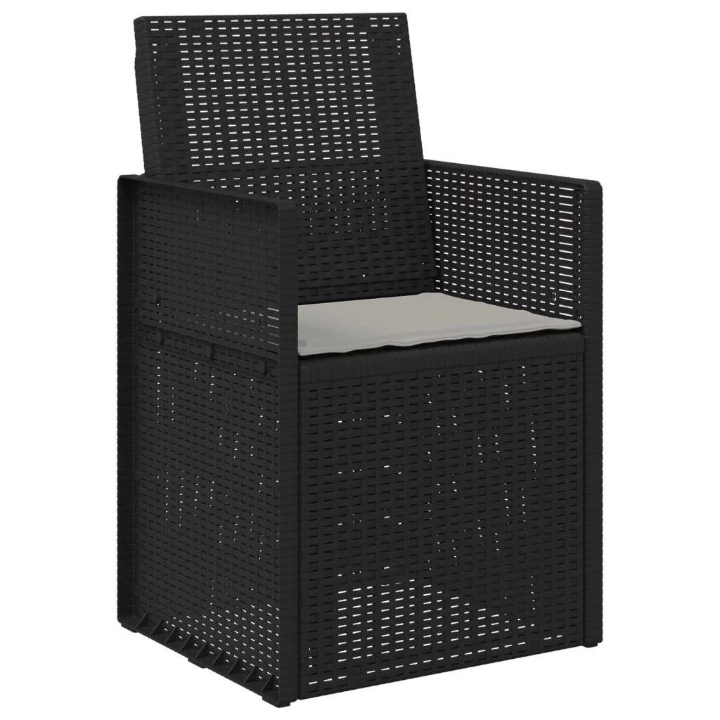 Sedie da pranzo da giardino 2 pcs Antracite e Grigio chiaro PP