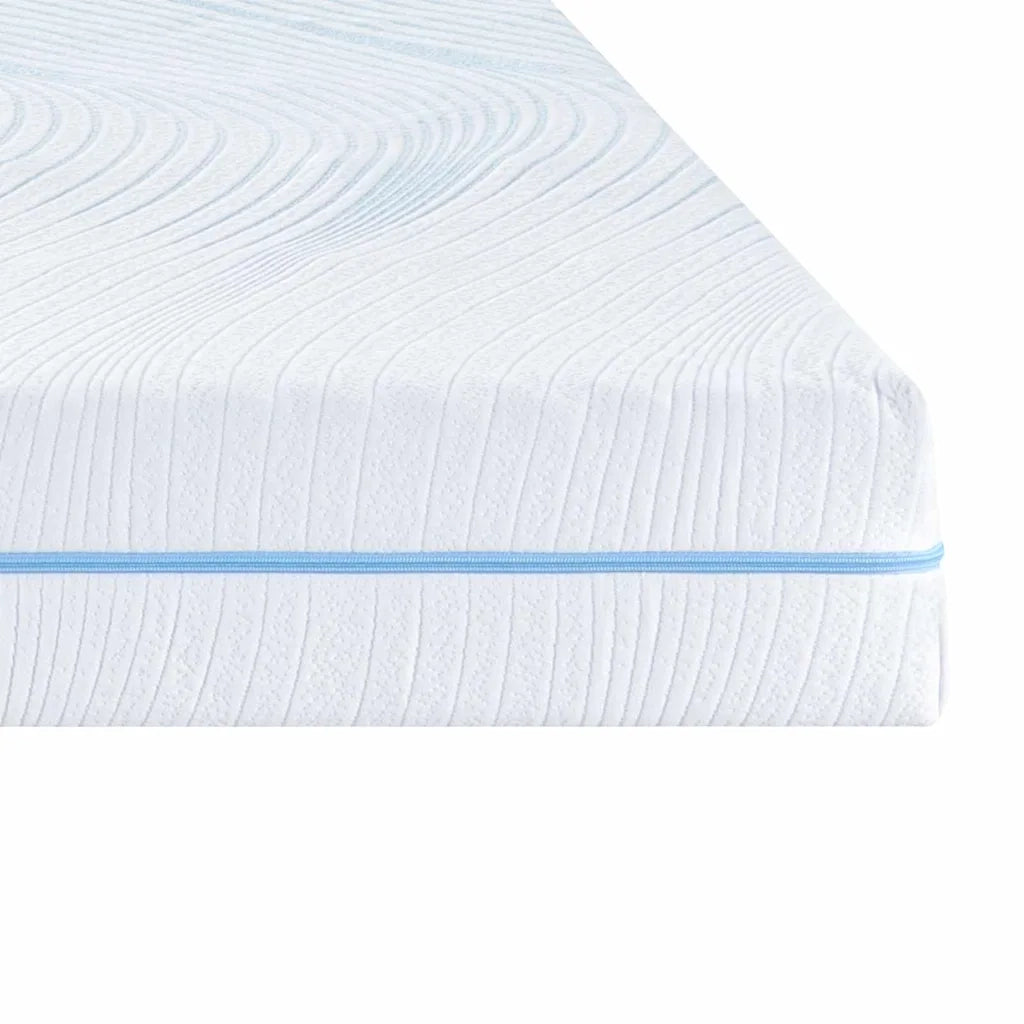 Materasso-Materasso per letto Bianco 90 x 200 cm Tessuto Jacquard 881550