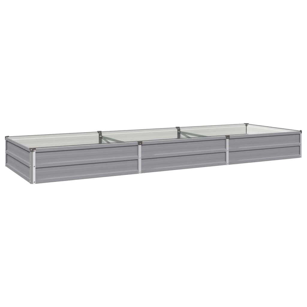 Letto rialzato da giardino Grigio 240 x 80 x 24 cm 8006486