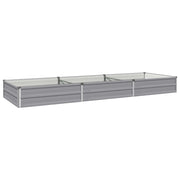 Letto rialzato da giardino Grigio 240 x 80 x 24 cm 8006486