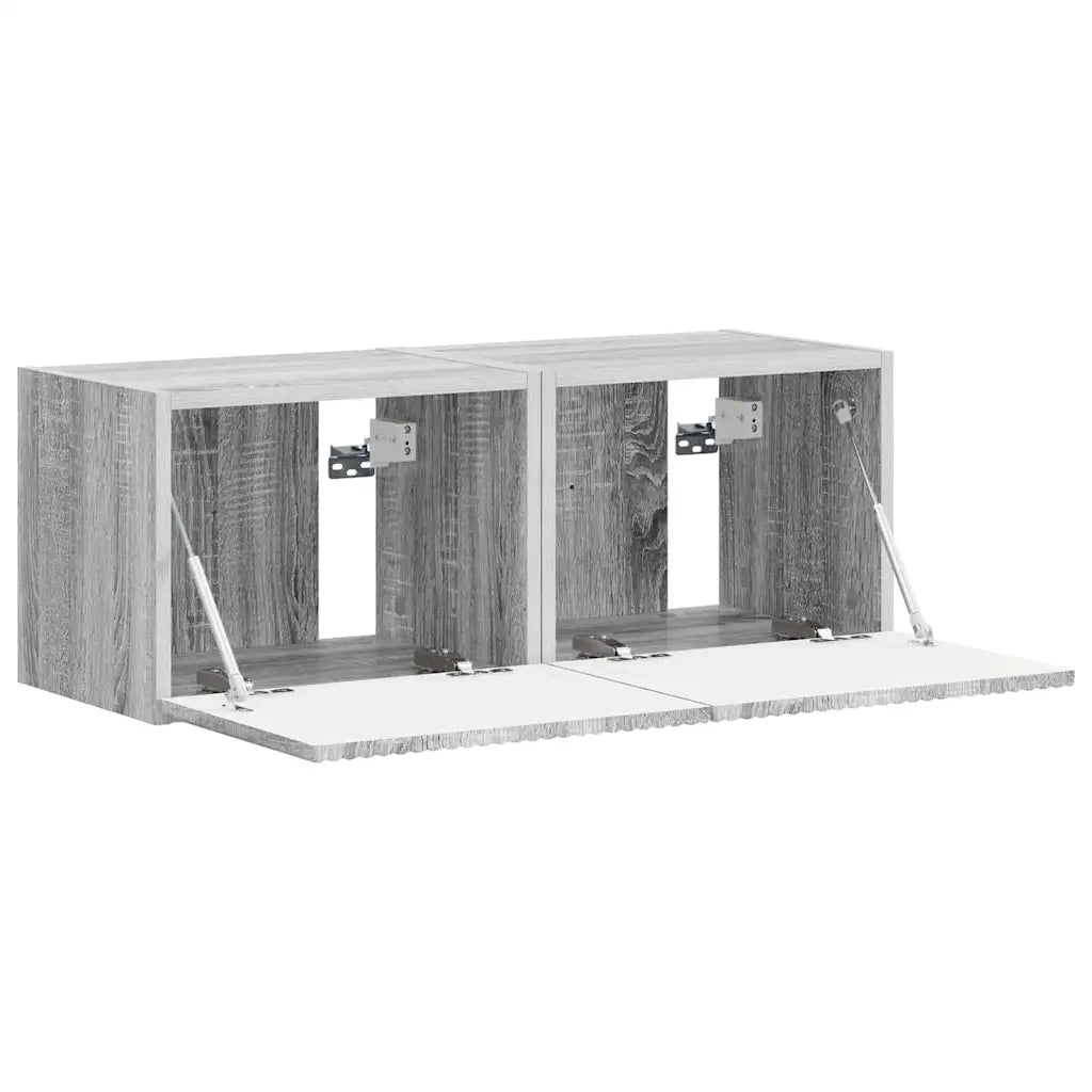 Mobile TV da parete 2 pcs Grigio Sonoma 39 x 31 x 29,5 cm